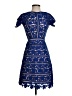 Reiss 100% Polyester Stars Blue Cocktail Dress Size 0 - photo 1
