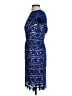 Reiss 100% Polyester Stars Blue Cocktail Dress Size 0 - photo 5