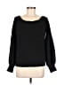 Olivia Grey 100% Acrylic Black Long Sleeve Top Size M - photo 1