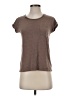 Max Studio Brown Short Sleeve T-Shirt Size XS - photo 1