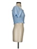 Shein 100% Polyester Blue Short Sleeve Top Size 4 - photo 4
