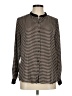 Olive and Oak 100% Polyester Houndstooth Brown Long Sleeve Blouse Size M - photo 1