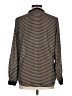 Olive and Oak 100% Polyester Houndstooth Brown Long Sleeve Blouse Size M - photo 2