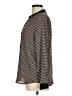 Olive and Oak 100% Polyester Houndstooth Brown Long Sleeve Blouse Size M - photo 5