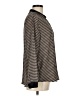 Olive and Oak 100% Polyester Houndstooth Brown Long Sleeve Blouse Size M - photo 4