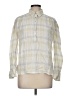 Faherty Plaid Ivory Long Sleeve Button-Down Shirt Size M - photo 1