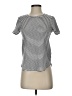 Marled Essentials Stripes Ivory Short Sleeve Turtleneck Size S - photo 1