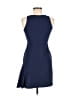 Milly Solid Blue Cocktail Dress Size 14 - photo 2