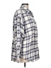 Levi's 100% Cotton Plaid Gray 3/4 Sleeve Button-Down Shirt Size L - photo 4