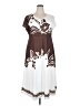 Unbranded Graphic Brown Casual Dress Size 20 - photo 1