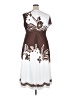 Unbranded Graphic Brown Casual Dress Size 20 - photo 2