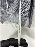 Self-Portrait Blue Gray Crossover Ribbed Knit Top Size L - photo 6