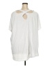 Roaman's White Short Sleeve Top Size 30 (3X) - photo 2