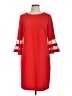 Sandra Darren Red Casual Dress Size 10 - photo 1