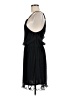 Francesca's 100% Polyester Solid Black Cocktail Dress Size M - photo 5