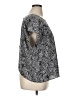 Torrid 100% Polyester Tropical Gray Black Short Sleeve Blouse Size 1X Plus (1) - photo 4