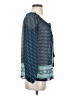 Sophie Max 100% Polyester Teal 3/4 Sleeve Blouse Size XS - photo 4