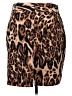 Grace Elements Animal Print Brown Faux Leather Skirt Size XL - photo 2
