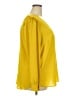 Ann Taylor LOFT 100% Polyester Yellow Long Sleeve Blouse Size 20 - photo 4