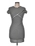 Boohoo Stripes Black Casual Dress Size 8 - photo 1