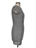 Boohoo Stripes Black Casual Dress Size 8 - photo 4