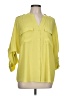 Calvin Klein 100% Polyester Yellow 3/4 Sleeve Blouse Size L - photo 1