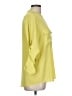 Calvin Klein 100% Polyester Yellow 3/4 Sleeve Blouse Size L - photo 4