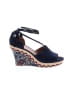 CAbi 100% Leather Blue Wedges Size 9 1/2 - photo 1