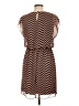 En Focus Studio 100% Polyester Chevron-herringbone Brown Casual Dress Size 10 - photo 2