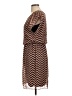 En Focus Studio 100% Polyester Chevron-herringbone Brown Casual Dress Size 10 - photo 5