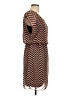 En Focus Studio 100% Polyester Chevron-herringbone Brown Casual Dress Size 10 - photo 4