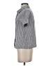 Jenni Kayne 100% Ramie Stripes Silver Short Sleeve Button-Down Shirt Size XS - photo 5