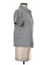Jenni Kayne 100% Ramie Stripes Silver Short Sleeve Button-Down Shirt Size XS - photo 4
