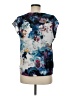 Ivanka Trump Graphic Blue Short Sleeve Blouse Size M - photo 2
