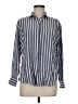Rails 100% Rayon Stripes Blue Long Sleeve Button-Down Shirt Size M - photo 1