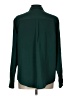 Alfani 100% Polyester Solid Green Long Sleeve Blouse Size L - photo 2