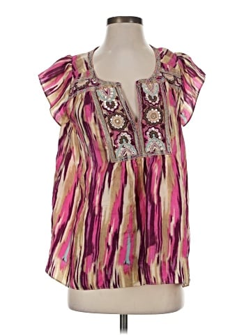 Calypso St. Barth Short Sleeve Blouse (view 1)