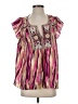 Calypso St. Barth Pink Short Sleeve Blouse Size Sm (0) - photo 1