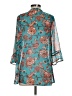 Xhilaration 100% Polyester Teal Kimono Size S - photo 2