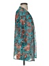 Xhilaration 100% Polyester Teal Kimono Size S - photo 4