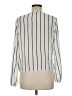 Banana Republic 100% Polyester Silver Long Sleeve Blouse Size M - photo 2