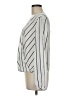 Banana Republic 100% Polyester Silver Long Sleeve Blouse Size M - photo 5