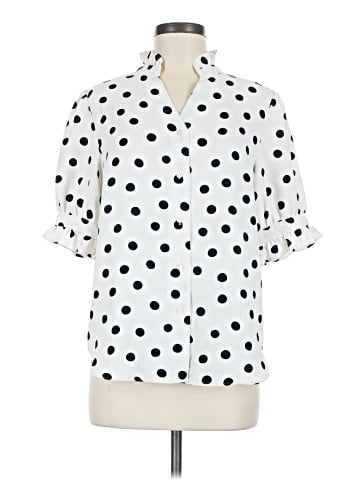 Ann Taylor Short Sleeve Blouse (view 1)