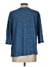 Purejill Blue 3/4 Sleeve Top Size Lg Petite - photo 2