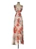 Lulus 100% Polyester Floral Pink Tan Cocktail Dress Size XS - photo 1