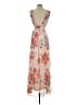 Lulus 100% Polyester Floral Pink Tan Cocktail Dress Size XS - photo 2