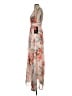 Lulus 100% Polyester Floral Pink Tan Cocktail Dress Size XS - photo 5