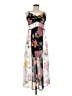 Guess 100% Polyester Floral Gray Casual Dress Size M - photo 1