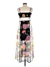 Guess 100% Polyester Floral Gray Casual Dress Size M - photo 2
