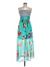 Xhilaration Tropical Teal Casual Dress Size M - photo 1